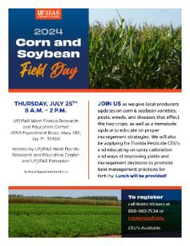 2024 Corn and Soybean Field Day Flyer