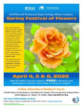 2025 Spring Festival of Flowers Flyer