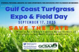 Save The Date 2025 Turfgrass Expo& Field Day