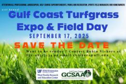 Save The Date 2025 Turfgrass Expo& Field Day